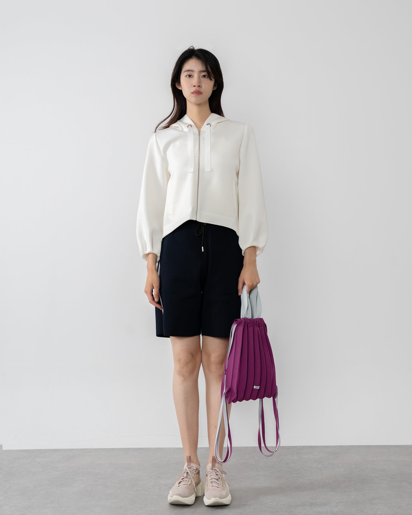 PLEATS BACKPACK-GRAPE