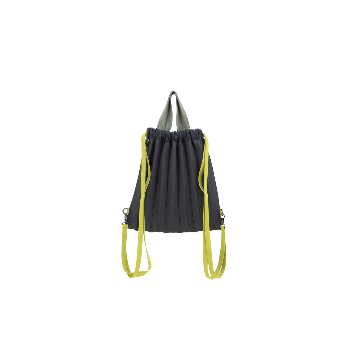 MULTI WAY PLEATS BACKPACK - CHARCOAL GRAY – amicom