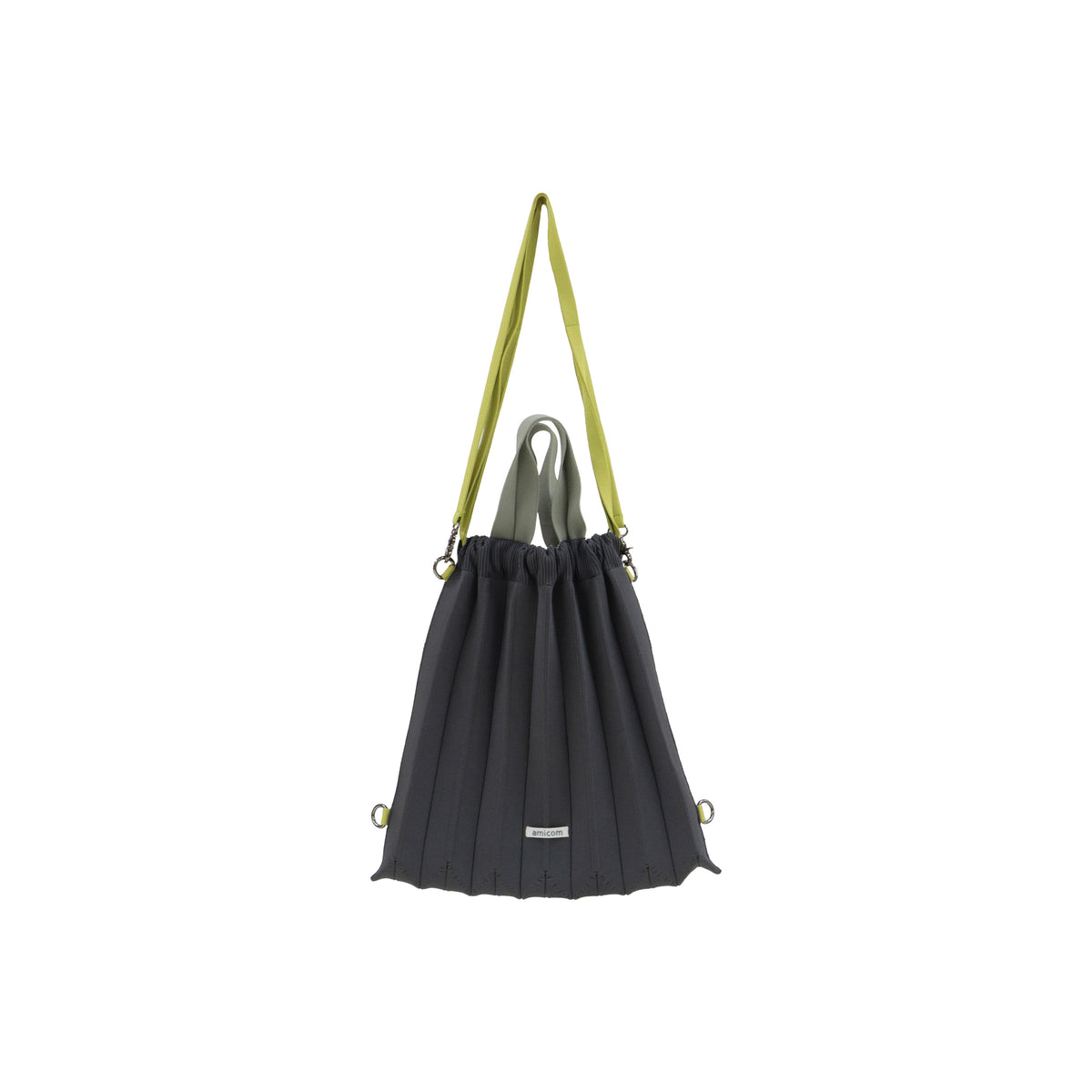 MULTI WAY PLEATS BACKPACK - CHARCOAL GRAY – amicom