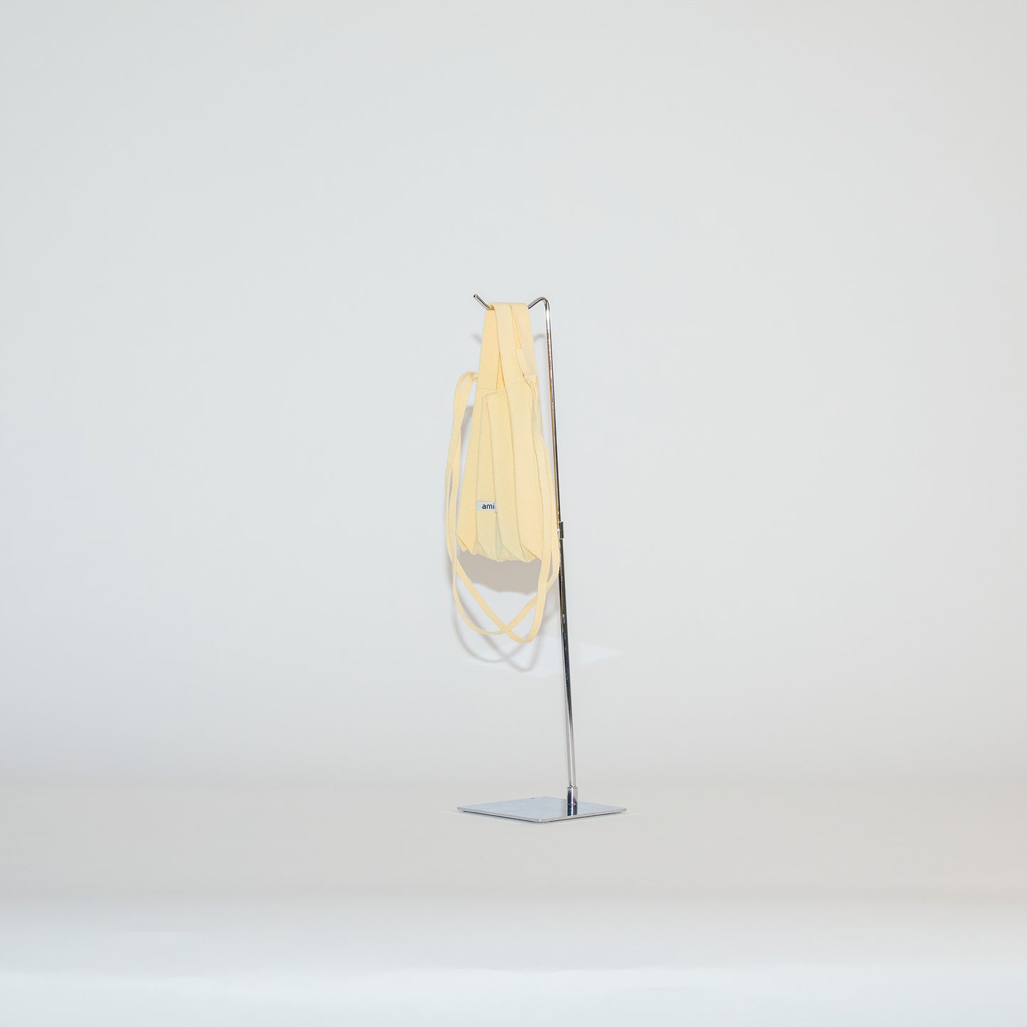 PLEATS PHONE POUCH-YELLOW