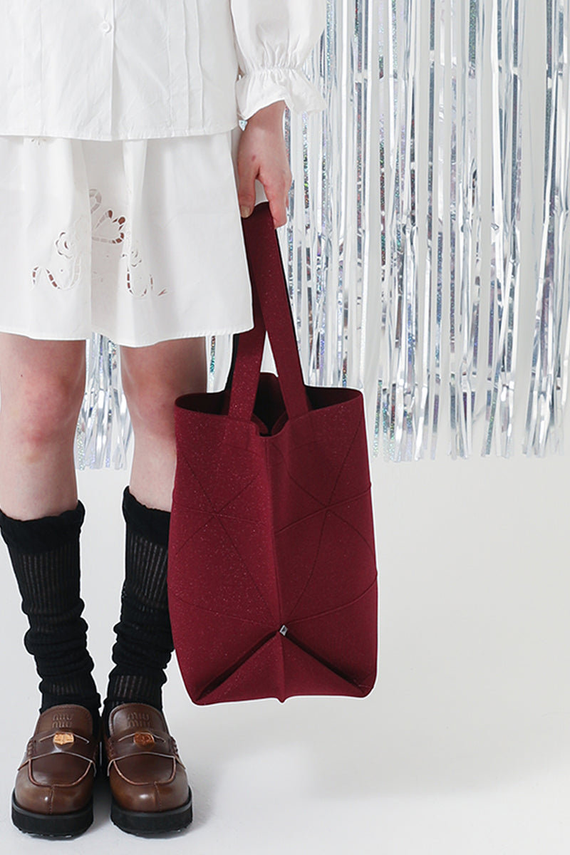 ORIGAMI KNIT BAG-BURGUNDY – amicom