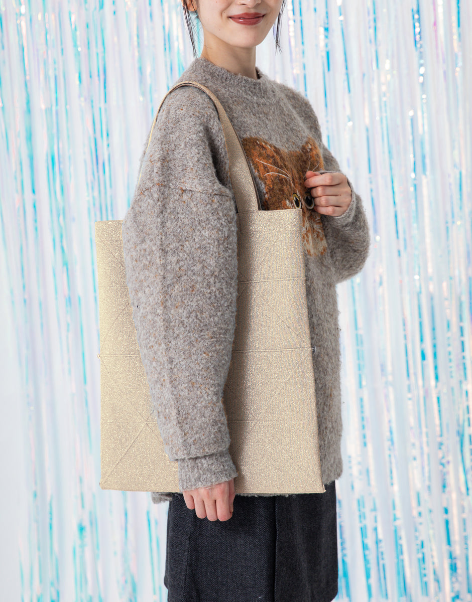 ORIGAMI KNIT BAG-PLATINUM – amicom