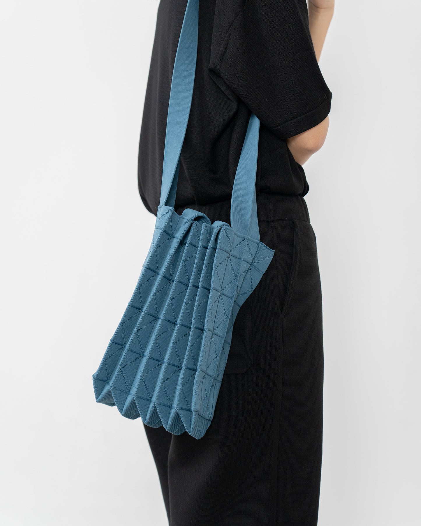 ORIGAMI PLEATS-DENIM BLUE
