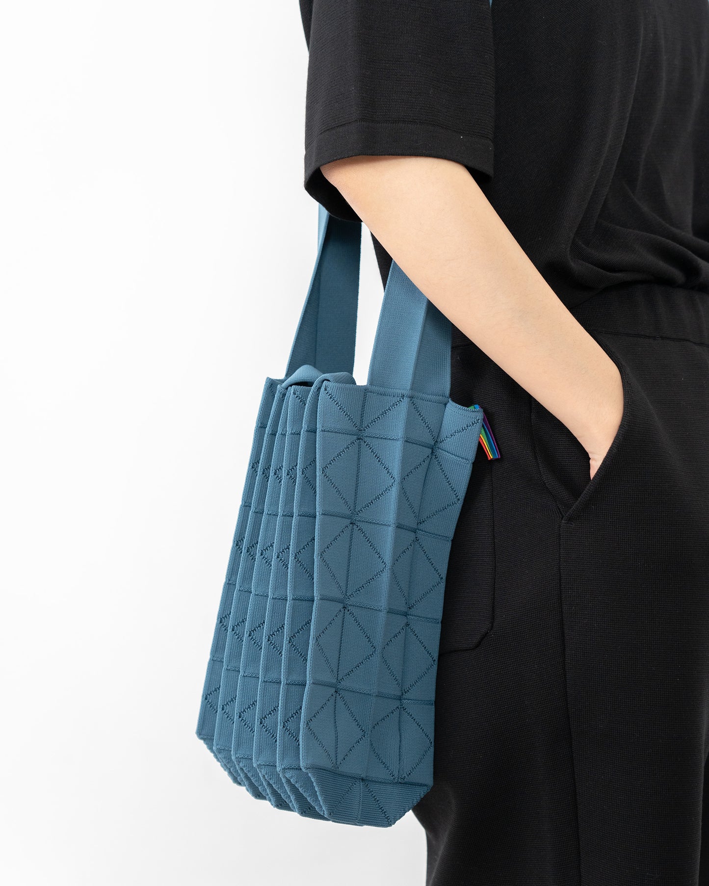 ORIGAMI PLEATS-DENIM BLUE