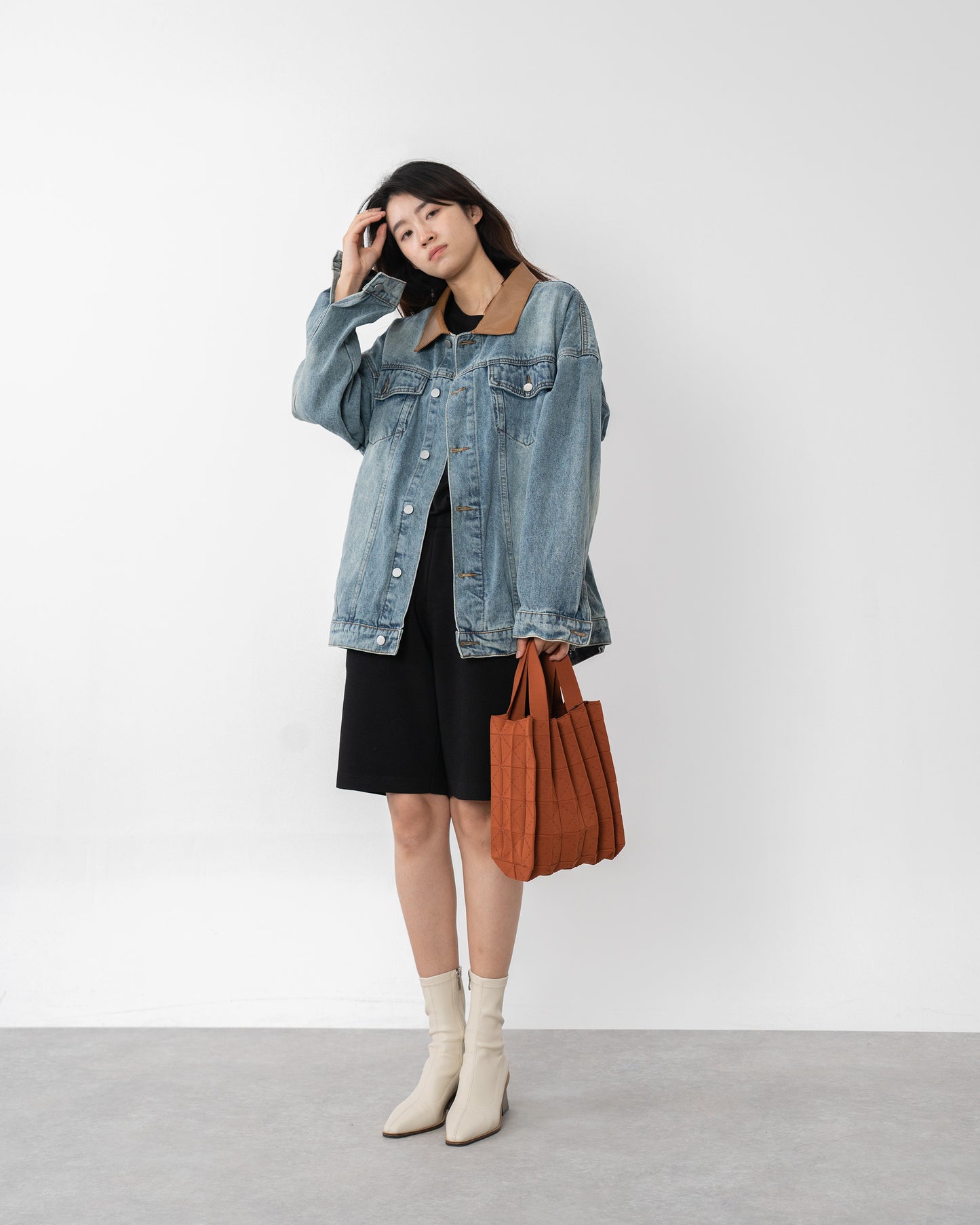 ORIGAMI PLEATS-DARK ORANGE