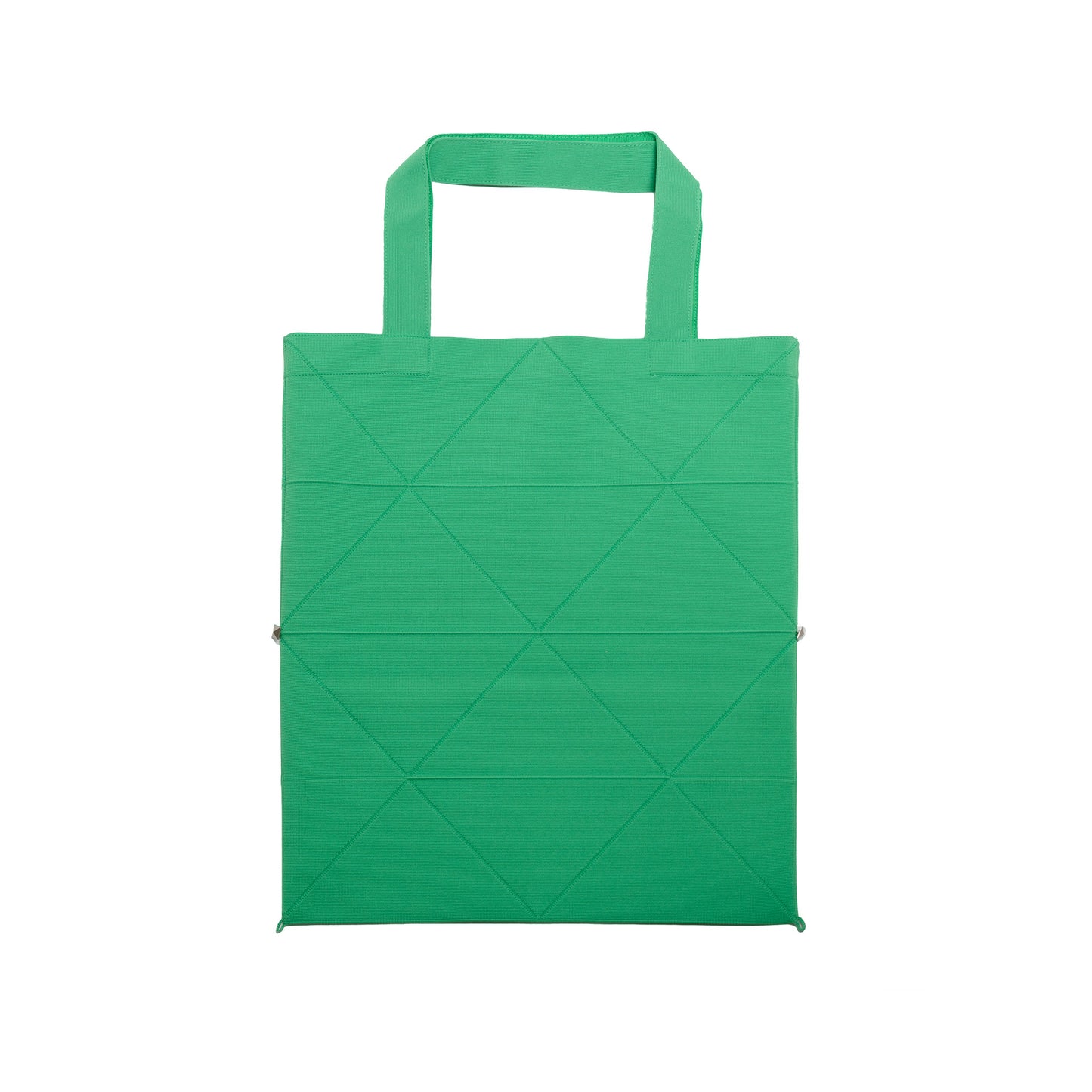 ORIGAMI KNIT BAG-BRIGHT GREEN