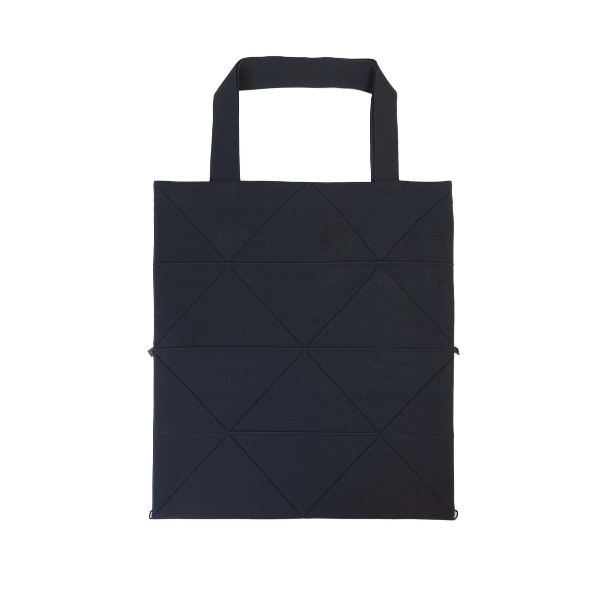 トートバッグ KINDERSALMON Handmade Knitted Tote Black amicom」ORIGAMI KNIT BAG-BLACK折り紙バッグ