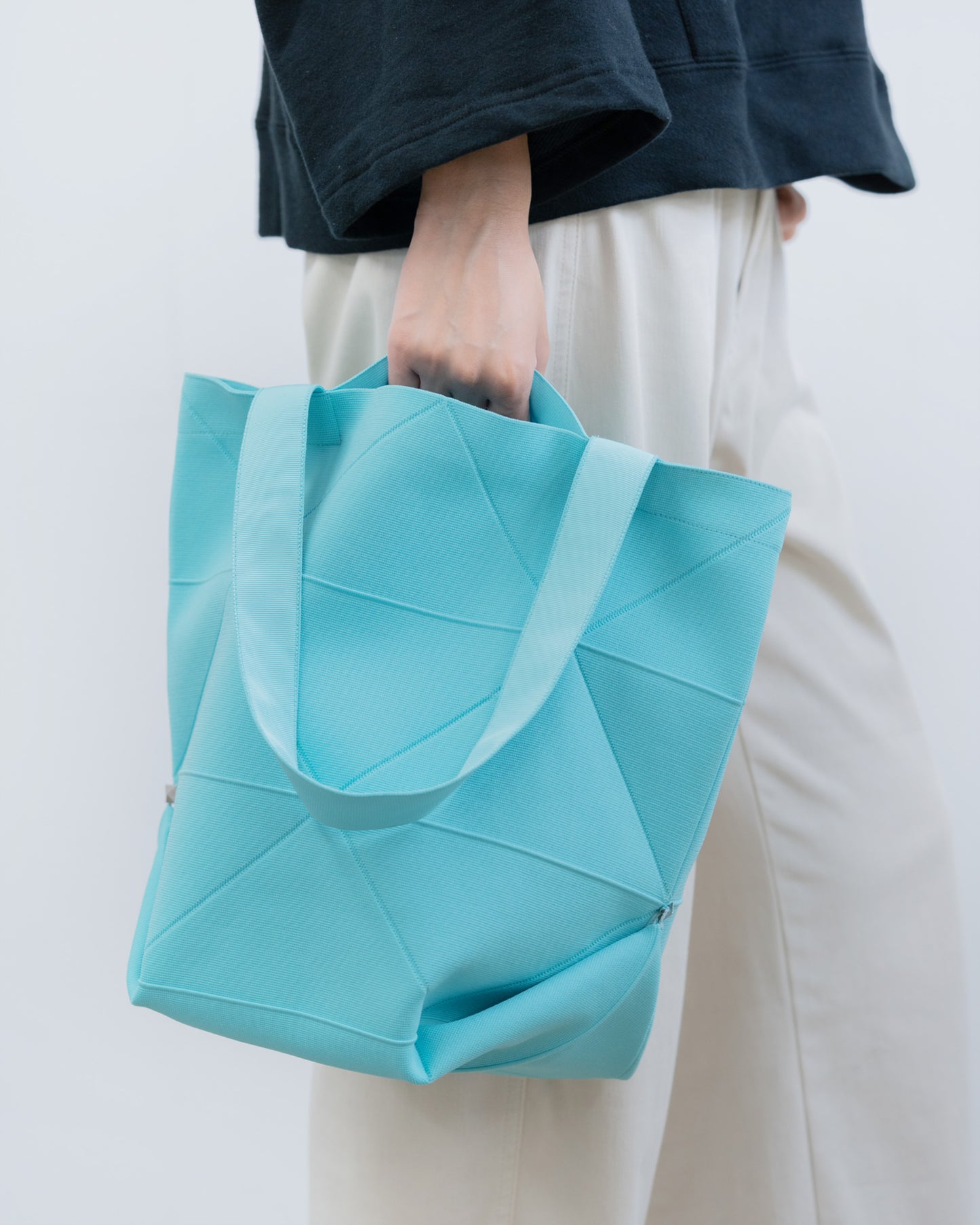 ORIGAMI KNIT BAG-MINT