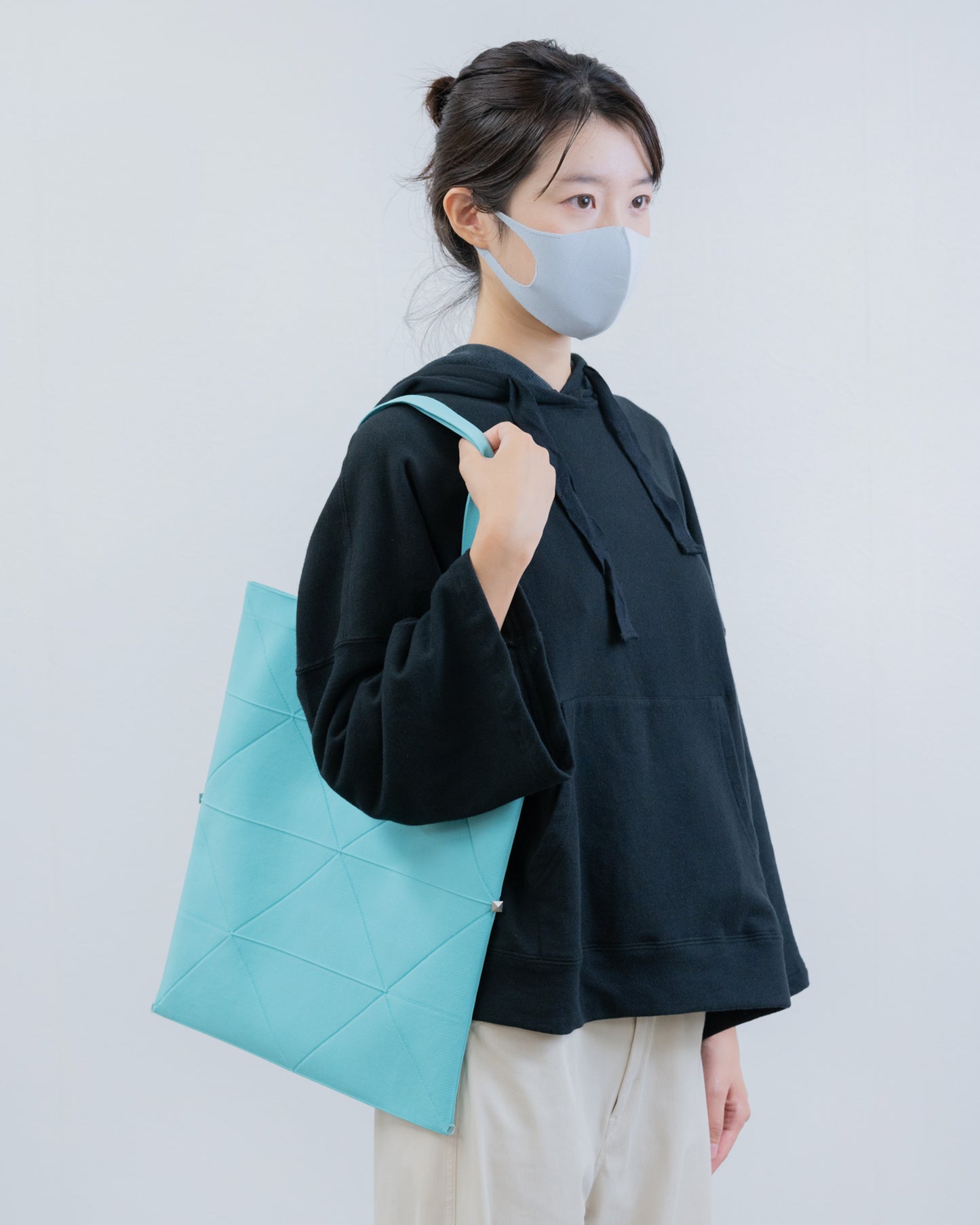 ORIGAMI KNIT BAG-MINT