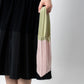 SPANGLE MINI PLEATS KNIT BAG-LIGHT PINK