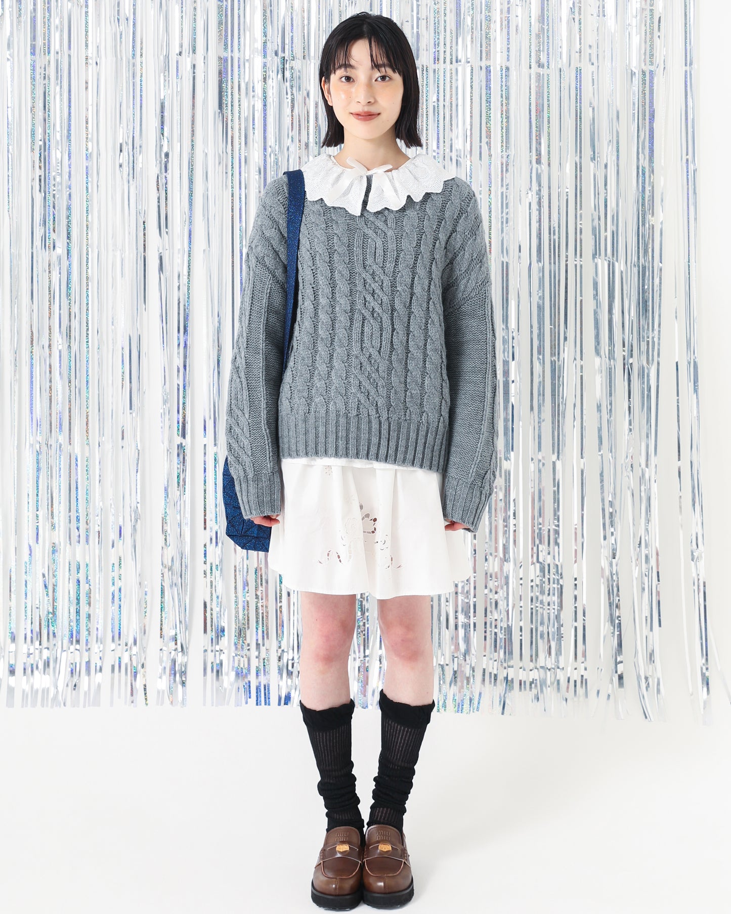GLITTER ORIGAMI PLEATS-SAPPHIRE