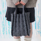 GLITTER ORIGAMI PLEATS-CHARCOAL