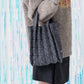 GLITTER ORIGAMI PLEATS-CHARCOAL