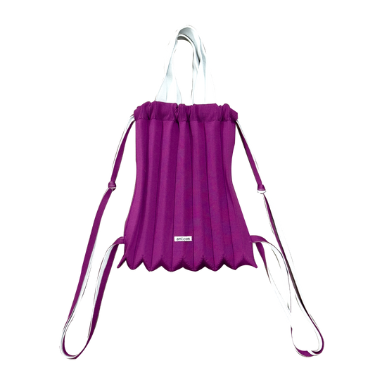 PLEATS BACKPACK-GRAPE