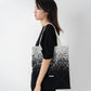 ORIGAMI KNIT BAG-BLACK GRADATION