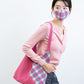 CROSSBODY KNIT BAG-PINK