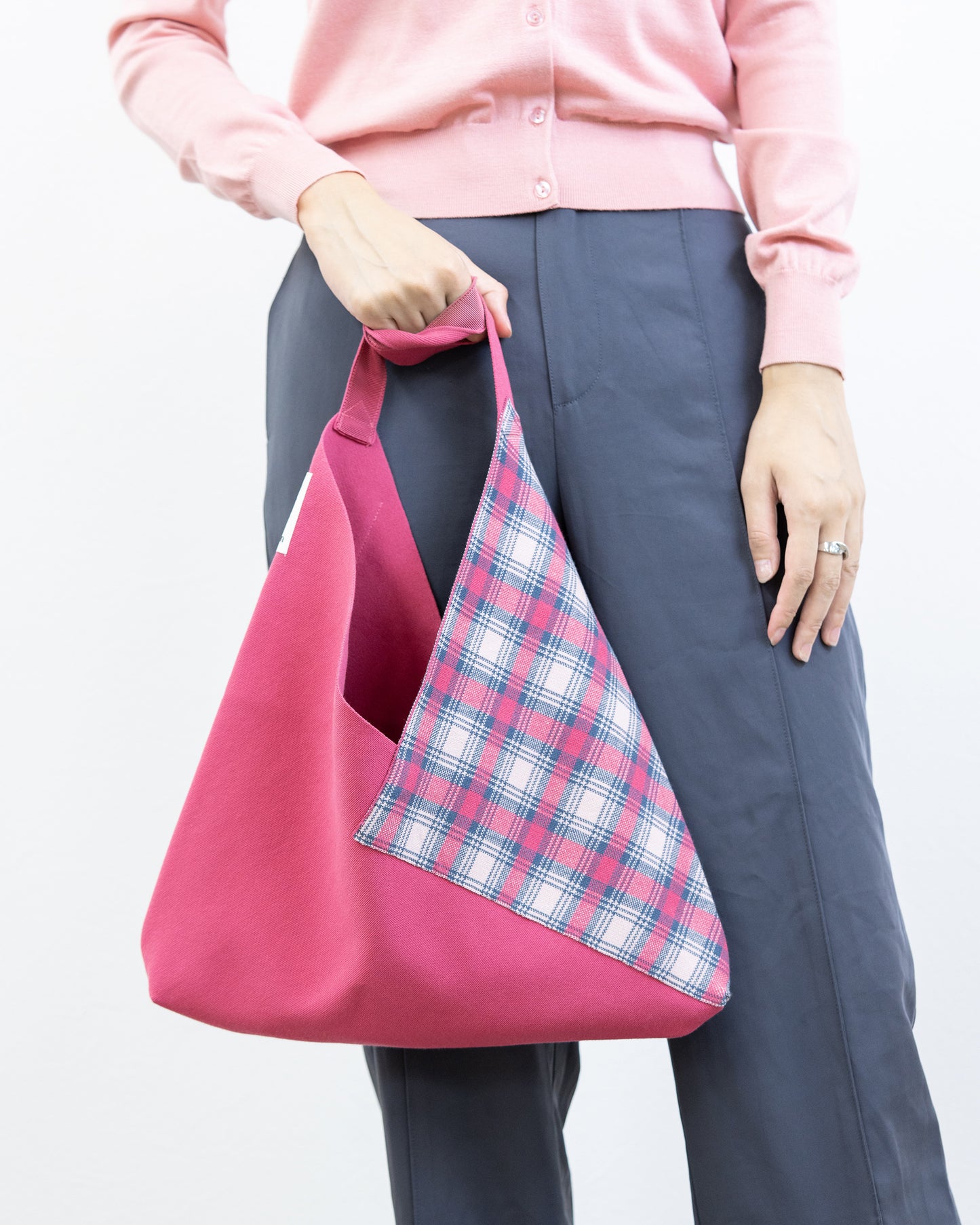 CROSSBODY KNIT BAG-PINK