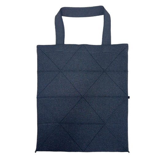 ORIGAMI KNIT BAG-SHINING BLACK