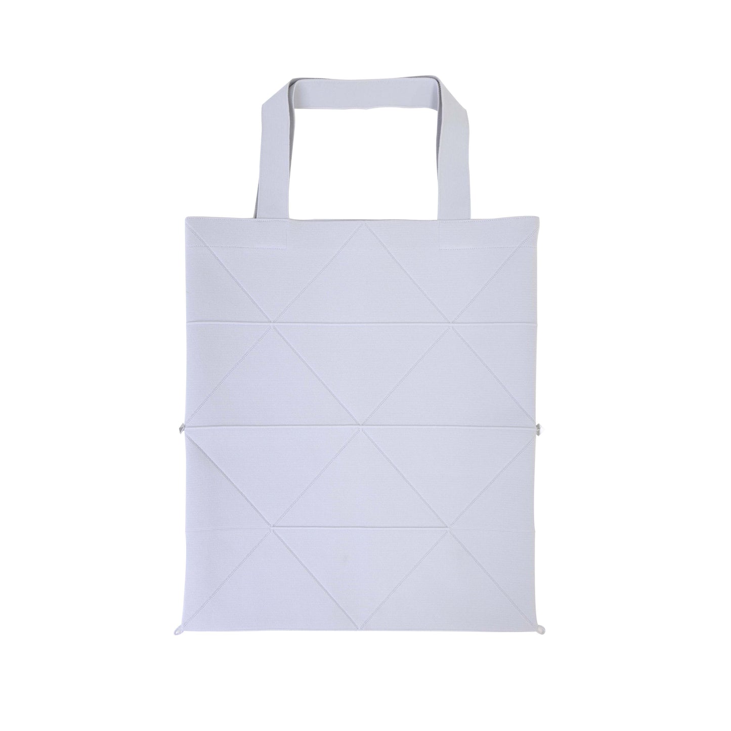 ORIGAMI KNIT BAG-SILVER