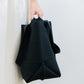 ORIGAMI KNIT BAG-BLACK