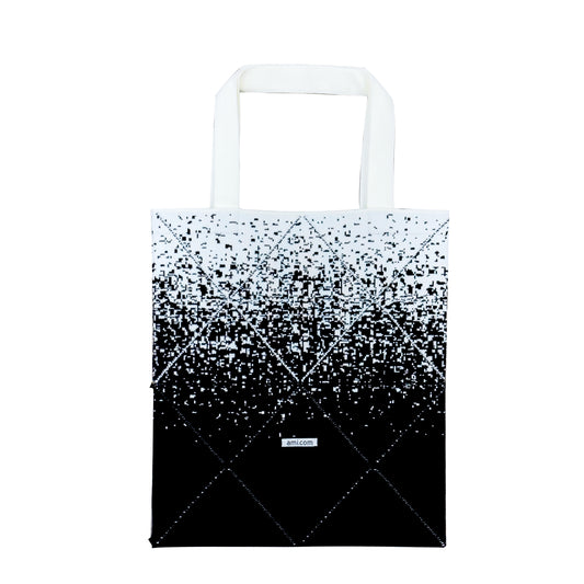 ORIGAMI KNIT BAG-BLACK GRADATION