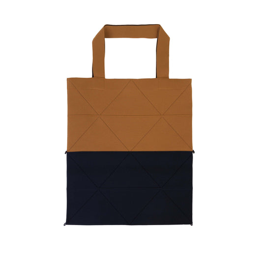 ORIGAMI KNIT BAG-CAMEL×BLACK