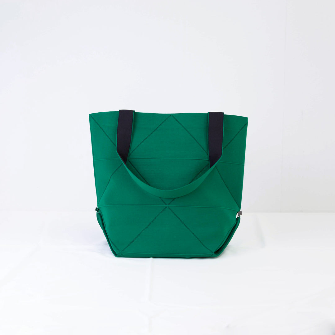 amicom」ORIGAMI KNIT BAG-GREEN折り紙バッグ