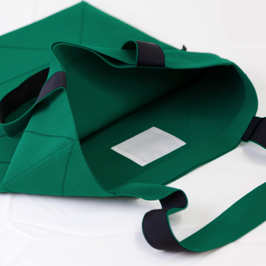 amicom」ORIGAMI KNIT BAG-GREEN折り紙バッグ