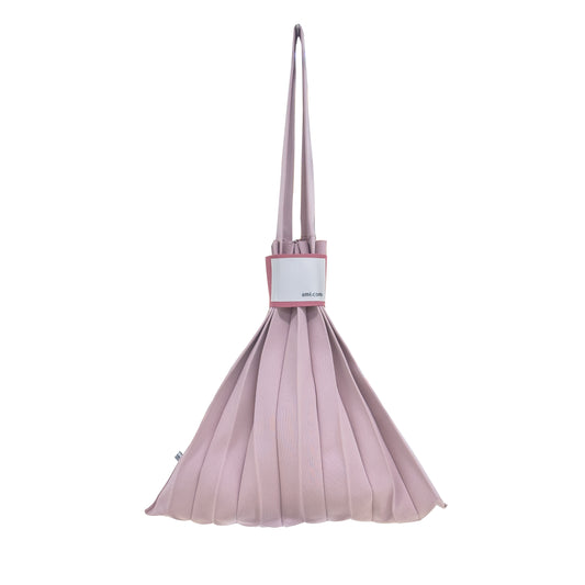 PLEATS KNIT BAG-LIGHT PINK