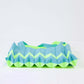 PLEATS KNIT BAG-MINT×YELLOW