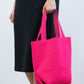 ORIGAMI KNIT BAG-PINK