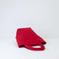 ORIGAMI KNIT BAG-RED